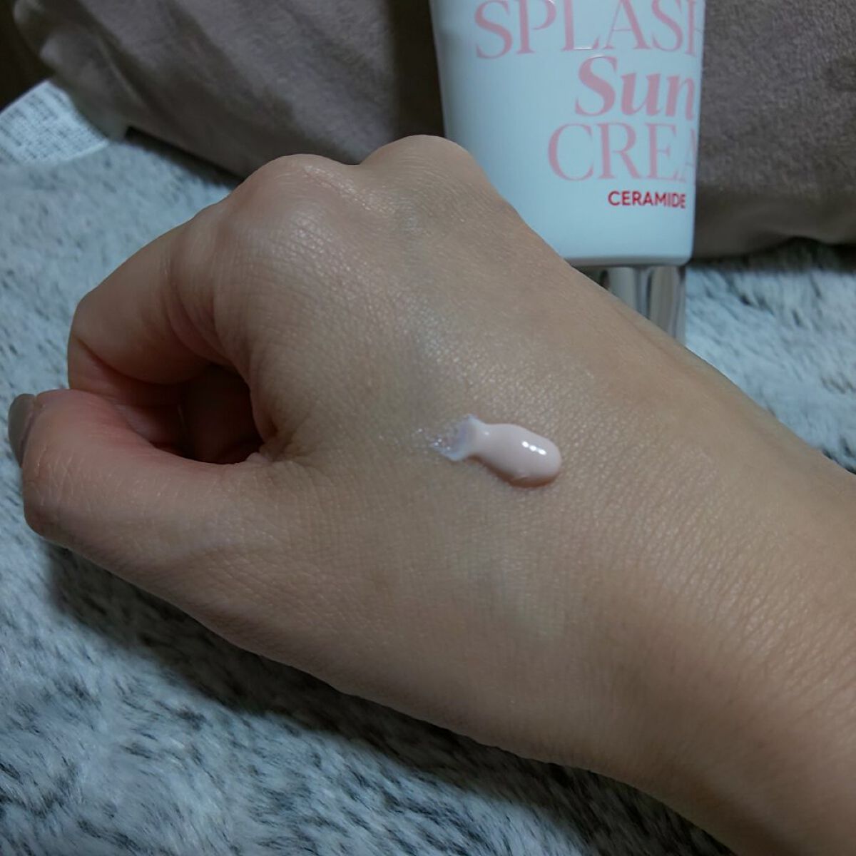 ウォータースプラッシュサンクリーム セラミド/espoir/日焼け止めクリームを使ったクチコミ（3枚目）