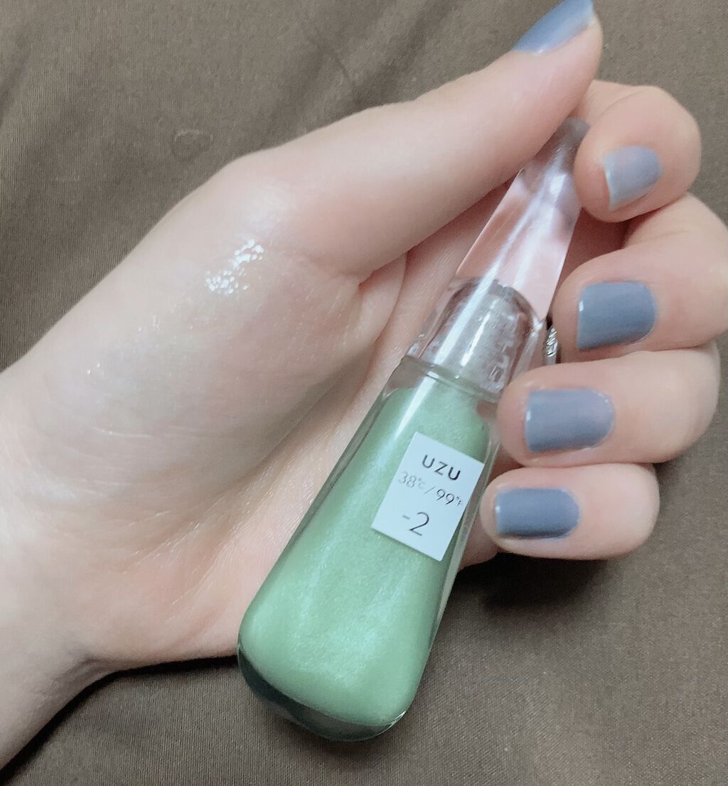 38°C / 99°F リップトリートメント (リップ美容液) -2 SHEER-GREEN/UZU BY FLOWFUSHI/リップケアを使ったクチコミ（2枚目）