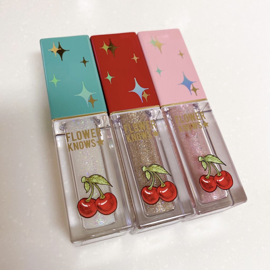 Cherry Love グリッター リキッドアイシャドウ P04 Shining Star/FlowerKnows/グリッターを使ったクチコミ（1枚目）