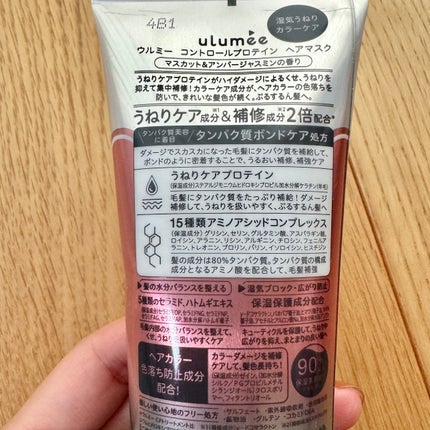 コントロールプロテイン ヘアマスク/ulumee/ヘアマスク・ヘアパックを使ったクチコミ(6枚目)