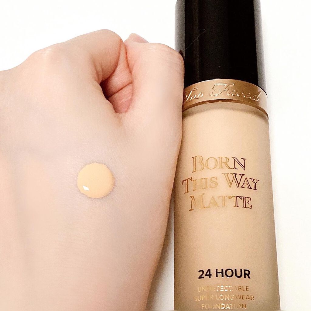 ボーン ディス ウェイ アンディテクタブル 24H マット ファンデーション/Too Faced/リキッドファンデーションを使ったクチコミ(3枚目)