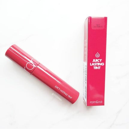 ジューシーラスティングティント/rom&nd/リップティントを使ったクチコミ(5枚目)