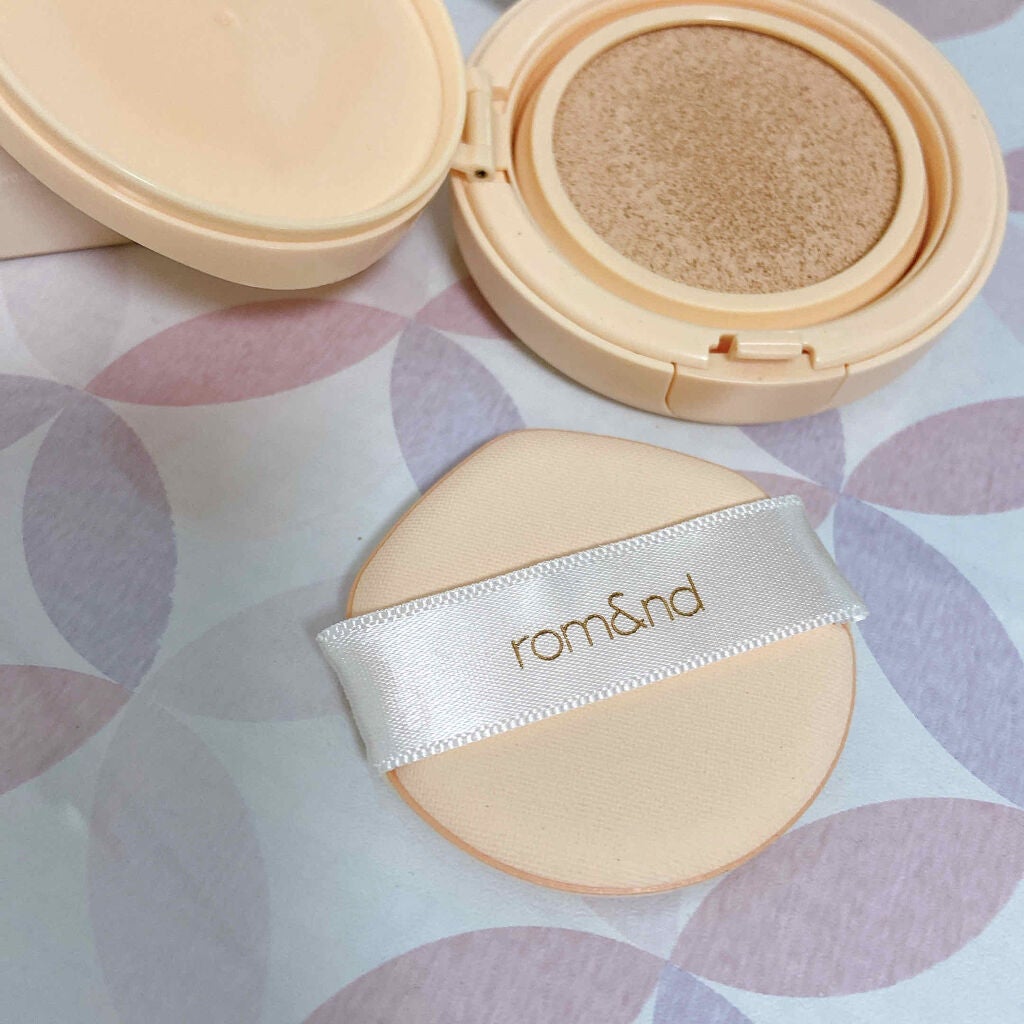 ベターザンマットクッション/rom&nd/クッションファンデーションを使ったクチコミ(2枚目)