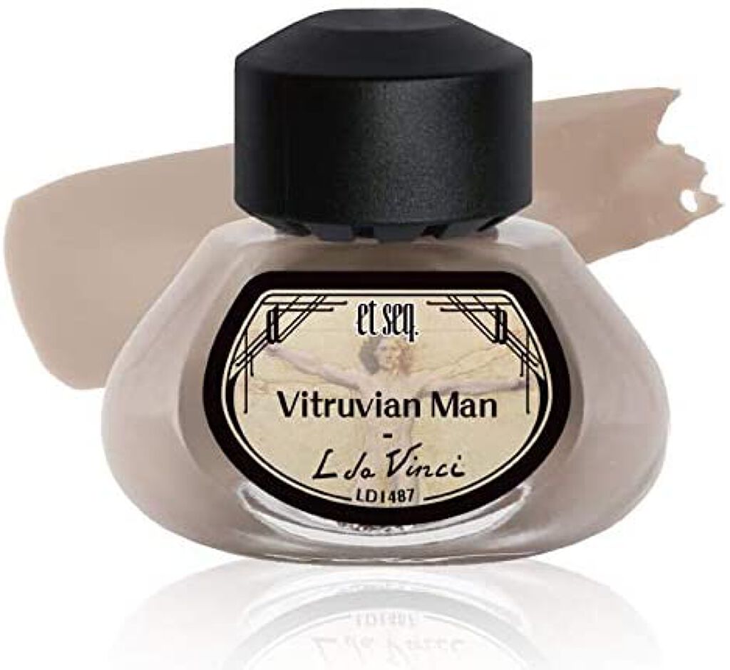 羽根ペンネイルポリッシュ LD1487 ウィトルウィウス的人体図- Leonardo da Vinci -
