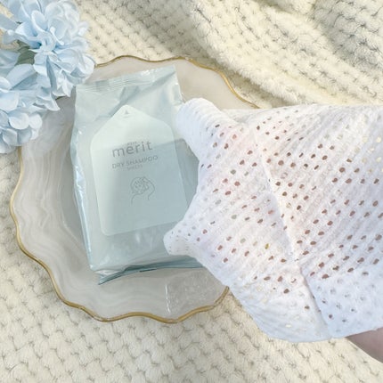 メリット ドライシャンプーシート すっきり爽快タイプ/メリット/ドライシャンプーを使ったクチコミ(7枚目)