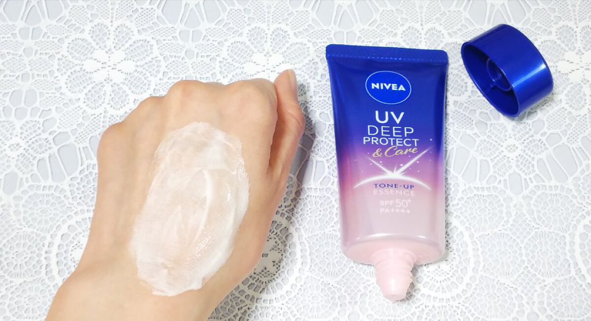 ニベアUV ディープ プロテクト＆ケア トーンアップ エッセンス/ニベア/日焼け止めローションを使ったクチコミ（3枚目）
