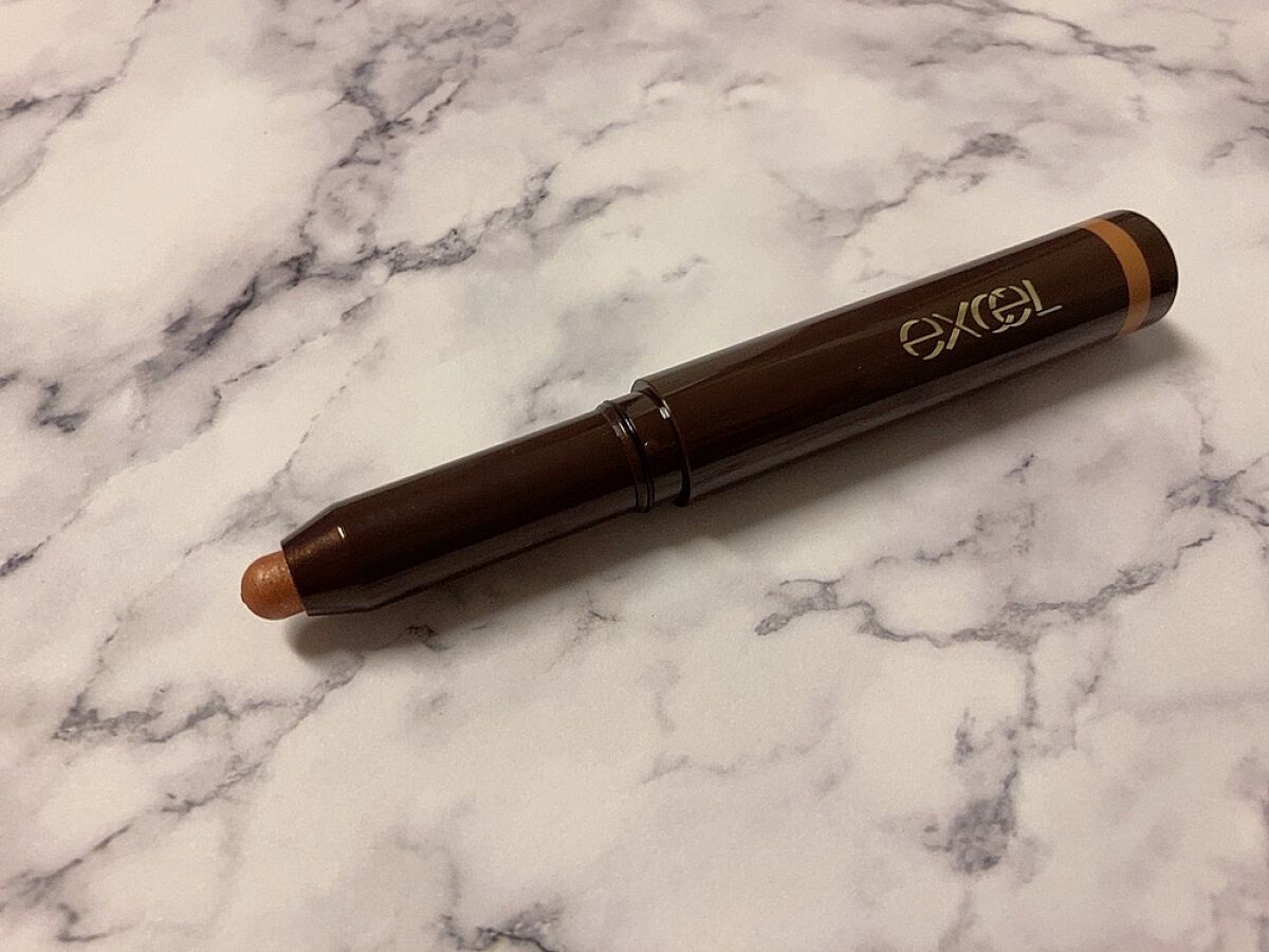 グリームオンフィットシャドウ GF04 チェダーディップ/excel/スティックアイシャドウを使ったクチコミ（1枚目）