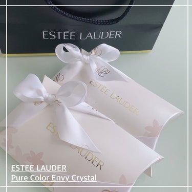 ピュア カラー エンヴィ クリスタル リップスティック 573 パッション フルーツ(限定)/ESTEE LAUDER/口紅を使ったクチコミ（1枚目）