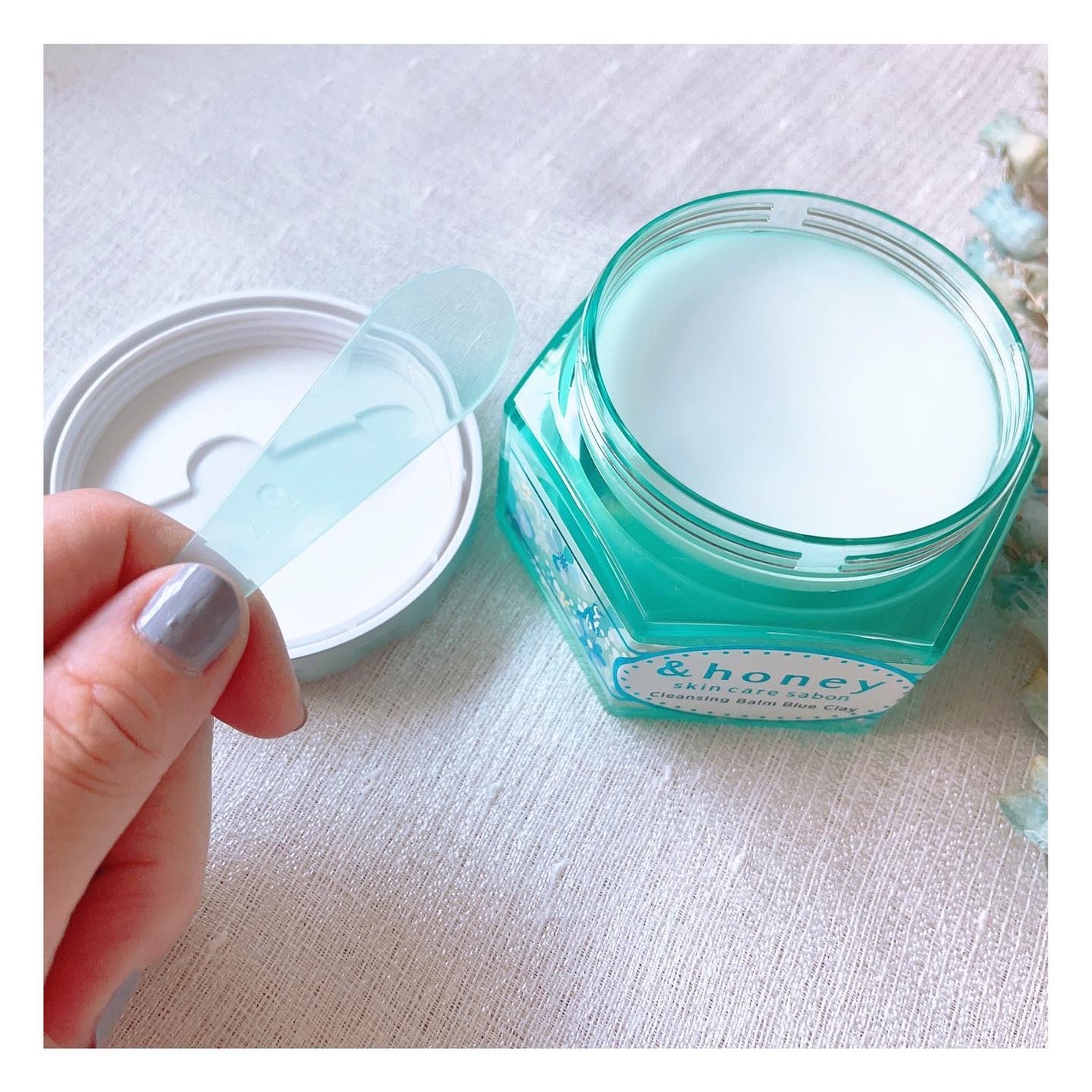 アンドハニー サボン クレンジングバーム ブルークレイ/&honey/クレンジングバームを使ったクチコミ(3枚目)