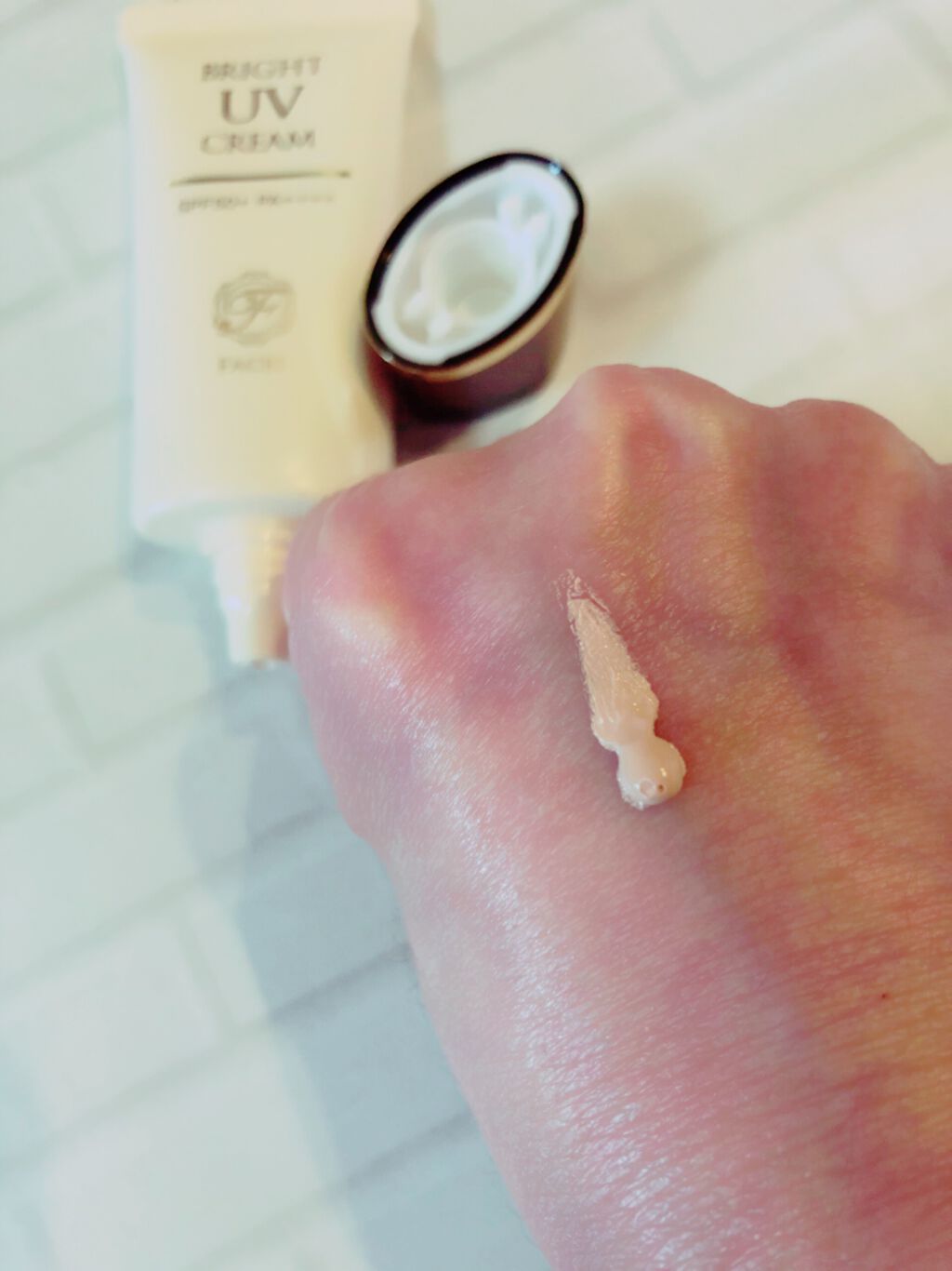 ブライトUVクリーム/Facee/日焼け止めクリームを使ったクチコミ（3枚目）