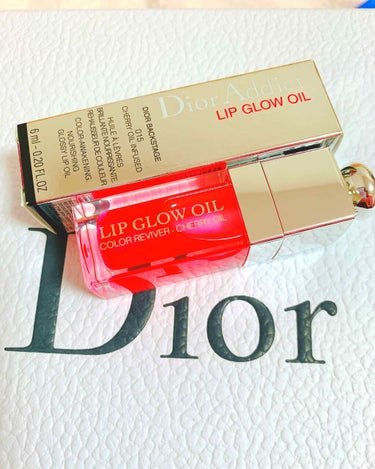 ディオール アディクト リップ グロウ オイル 015 チェリー/Dior/リップグロスを使ったクチコミ（1枚目）