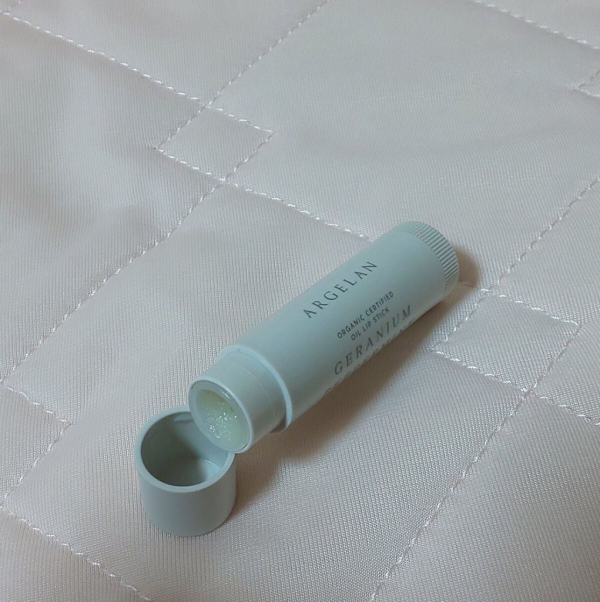 オイル リップスティック ゼラニウム&ペパーミント/アルジェラン/リップバームを使ったクチコミ(1枚目)