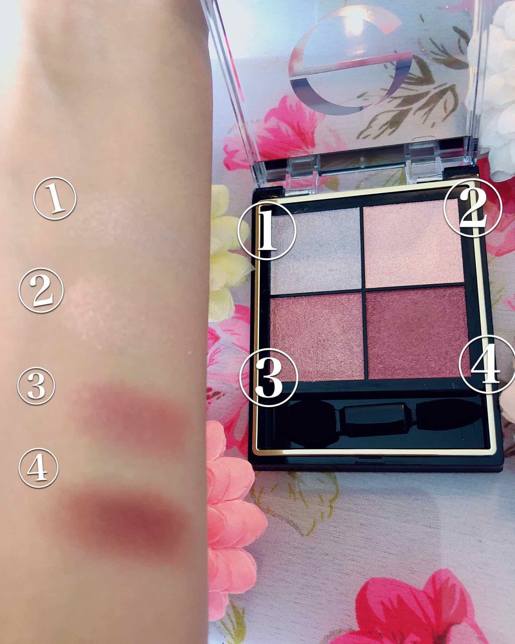 リアルクローズシャドウ/excel/アイシャドウパレットを使ったクチコミ(3枚目)