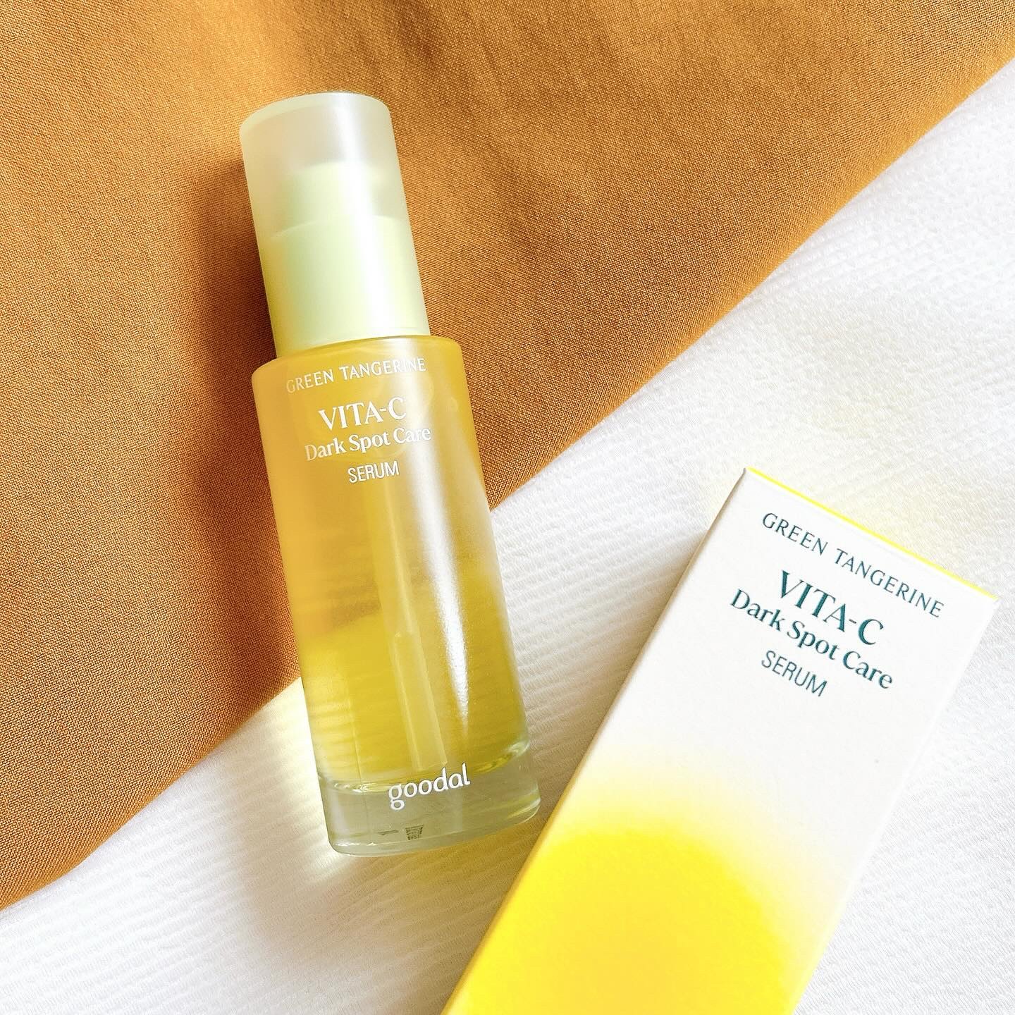 グリーンタンジェリン ビタC ダークスポットケアセラム/goodal/美容液を使ったクチコミ（1枚目）