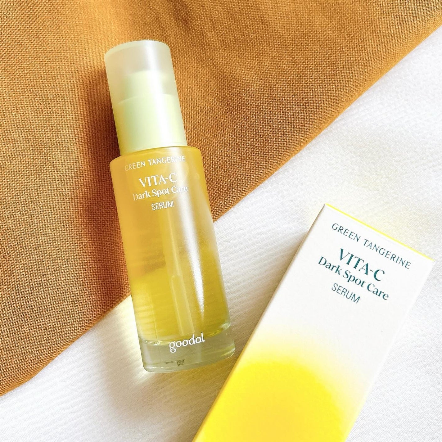 グリーンタンジェリン ビタC ダークスポットケアセラム/goodal/美容液を使ったクチコミ(1枚目)