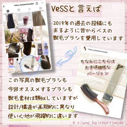 ヘアパーツモデルRianaサロンに通わず美髪な人 on LIPS 「【前回の動画で使っていたブラシ】(詳細を知りたいと言うご要望が..」(5枚目)