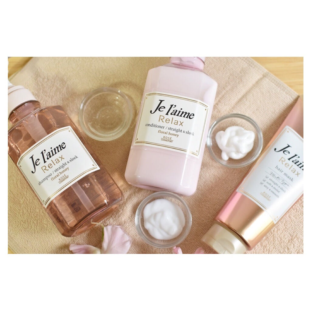 リラックス シャンプー/ヘアコンディショナー(ストレート&スリーク)/Je l'aime/市販シャンプーを使ったクチコミ(1枚目)