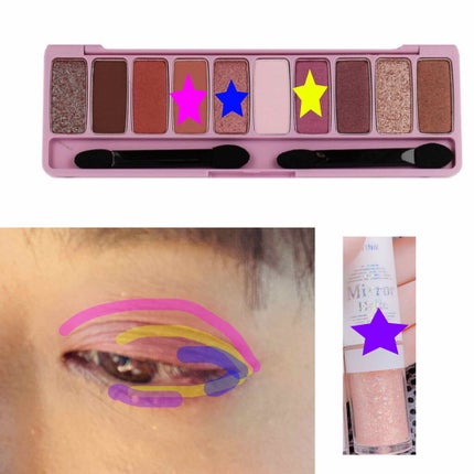 ミラーホリック リキッドアイズ/ETUDE/リキッドアイシャドウを使ったクチコミ(2枚目)