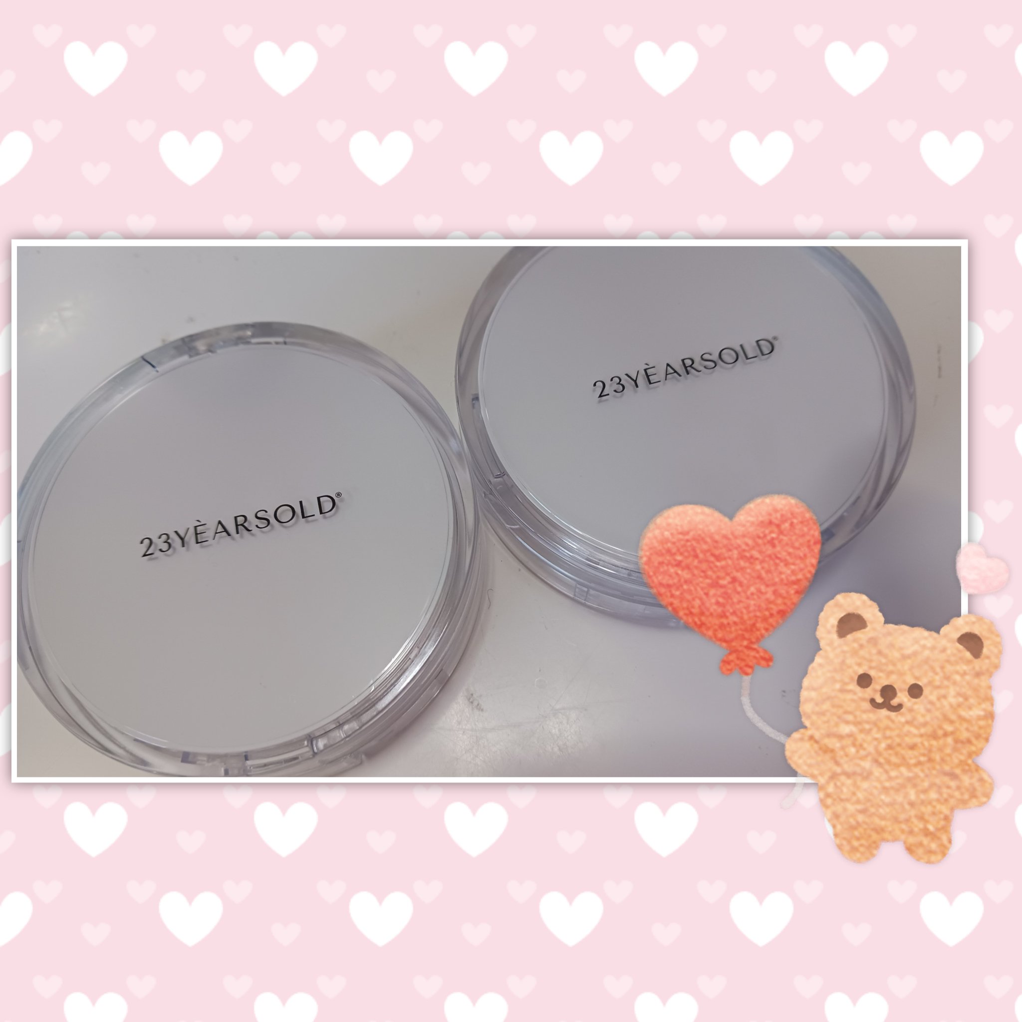 ハートリーフシーンカバークッション/23years old/クッションファンデーションを使ったクチコミ（2枚目）