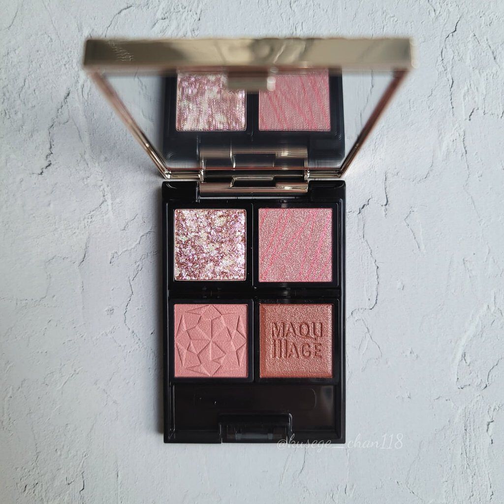 ドラマティックアイカラー (パウダー)/(クリーム)/マキアージュ/アイシャドウパレットを使ったクチコミ（2枚目）