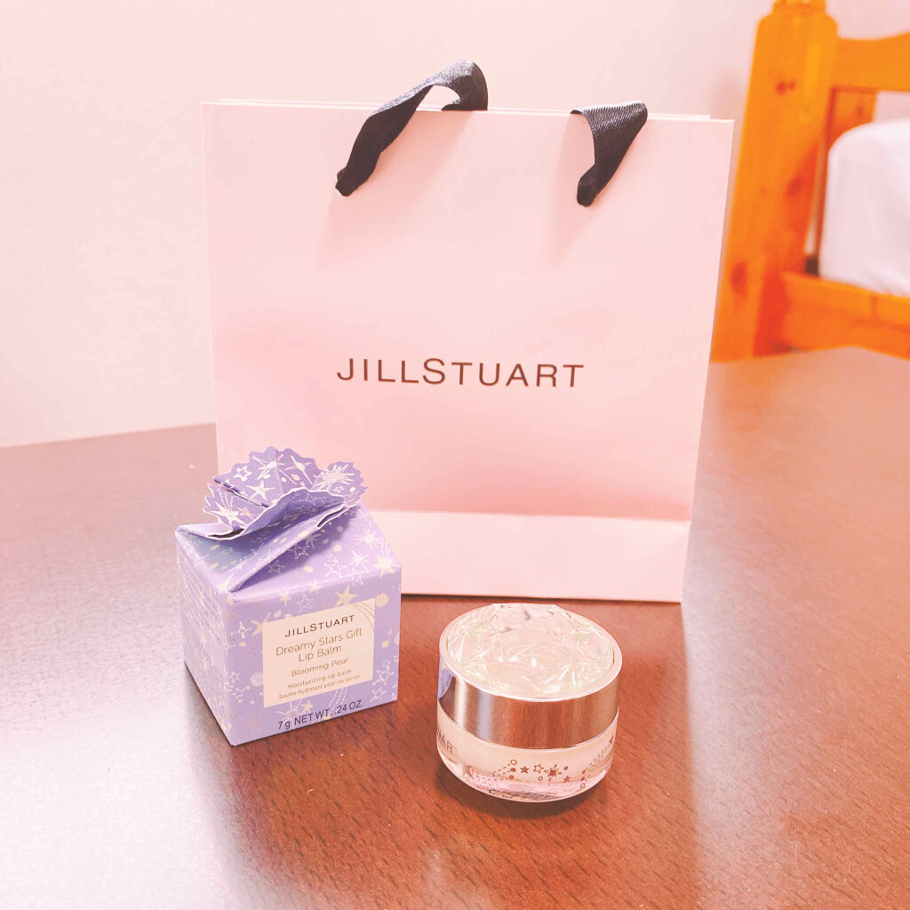 ジルスチュアート リップバーム ドリーミースターズギフト リップバーム ブルーミングペアー/JILL STUART/リップバームを使ったクチコミ（1枚目）