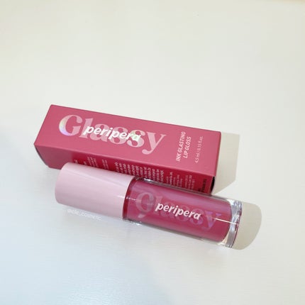 インク グラスティング リップ グロス 13 ゲット ハッピー(GET HAPPY)/PERIPERA/リップグロスを使ったクチコミ(1枚目)