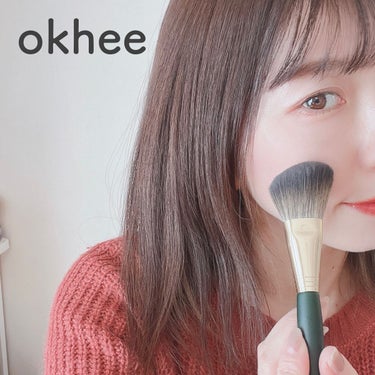 okhee フェイスパウダーブラシ/SOOA DOR/メイクブラシを使ったクチコミ（1枚目）