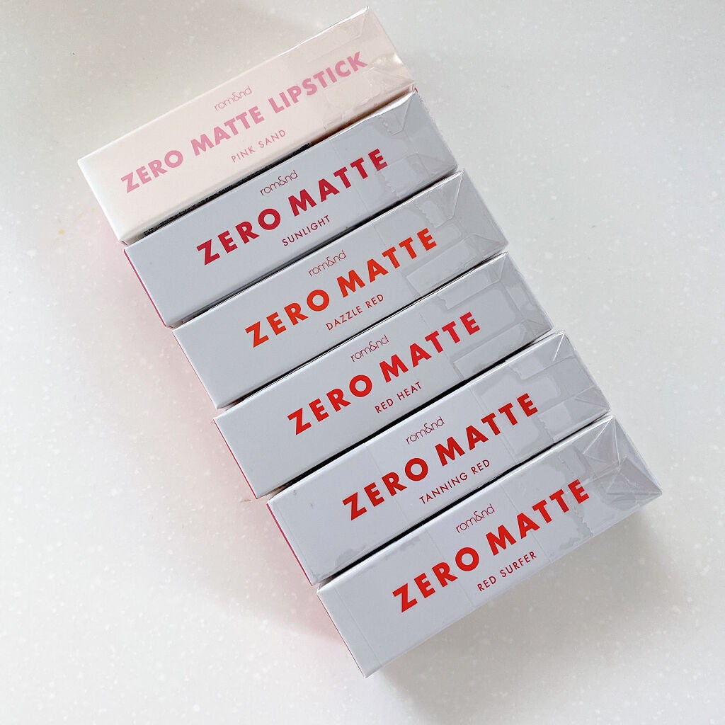 ゼロマットリップスティック/rom&nd/口紅を使ったクチコミ(5枚目)