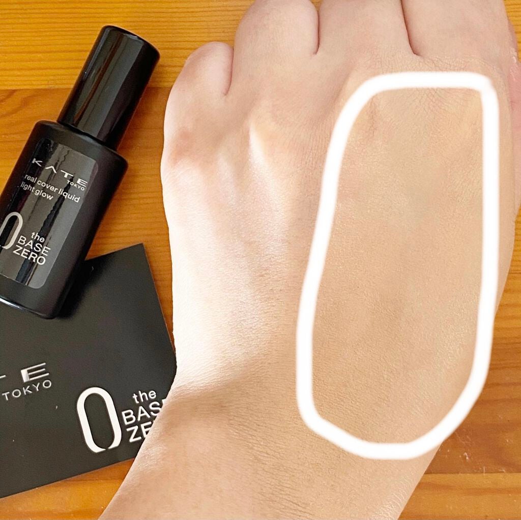 リアルカバーリキッド(ライトグロウ)/KATE/リキッドファンデーションを使ったクチコミ(2枚目)