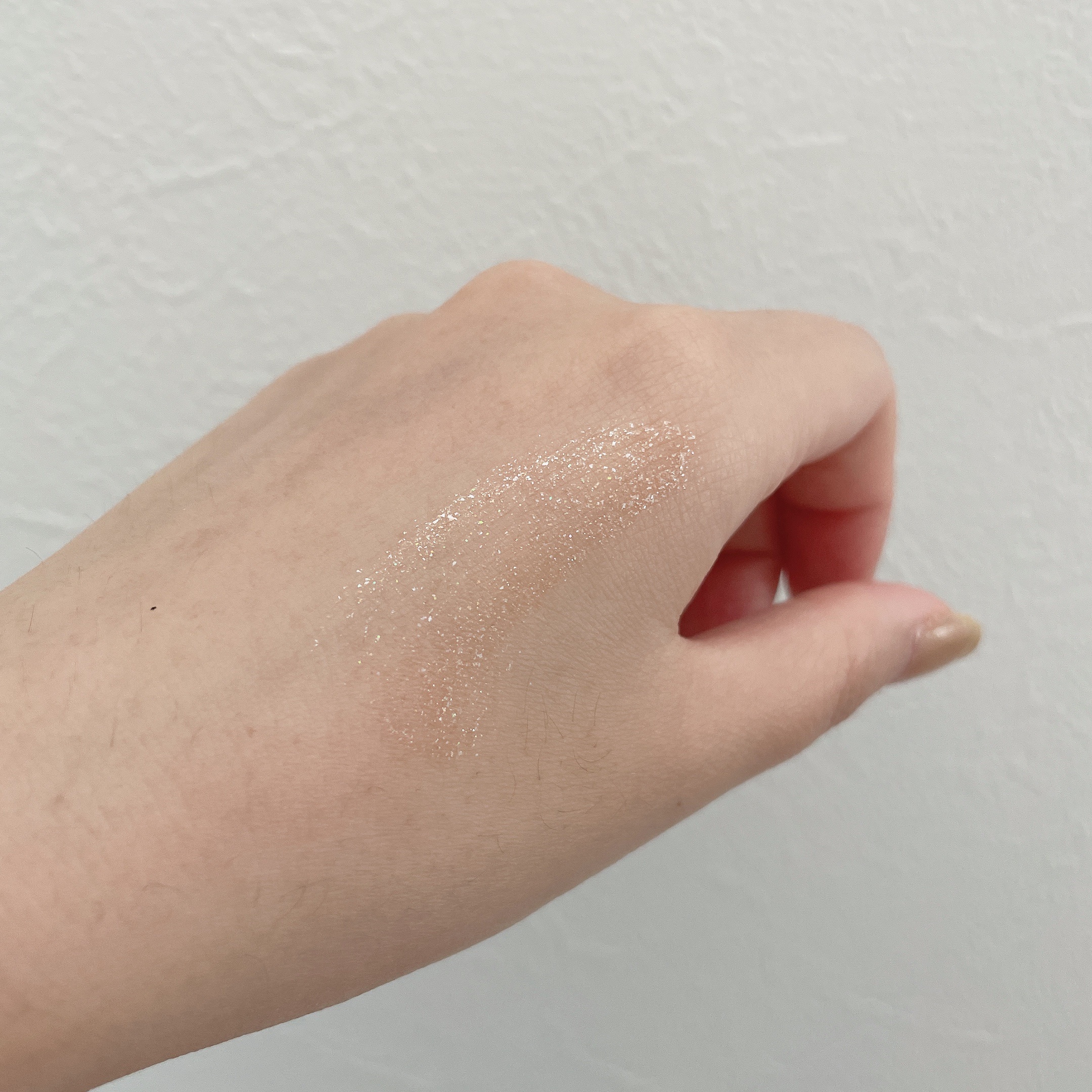 メイクアップグリッター 03：シャンパンゴールド＜限定色＞/sopo/グリッターを使ったクチコミ（3枚目）