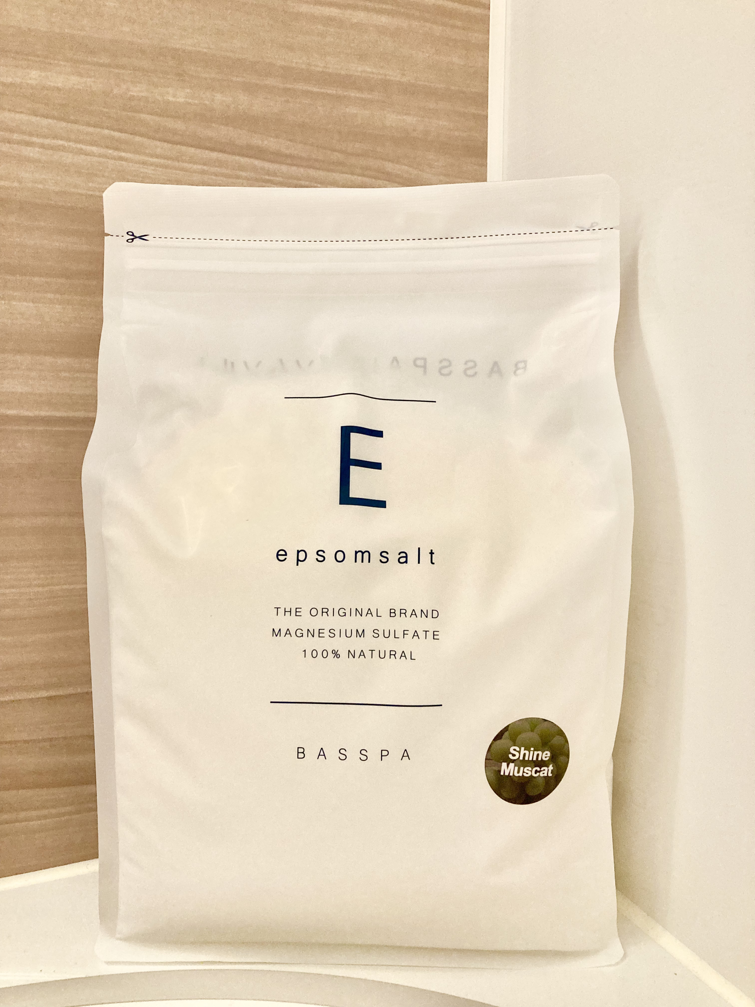 BASSPA エプソムソルト シャインマスカットの香りのクチコミ「BASSPA

エプソムソルト シャインマスカットの香り


Qoo10で安かったのと、
期間.....」（2枚目）