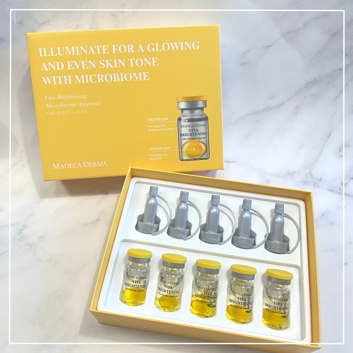 ビタブライトニング マイクロバイオームアンプル/マデカダーマ/美容液を使ったクチコミ(5枚目)