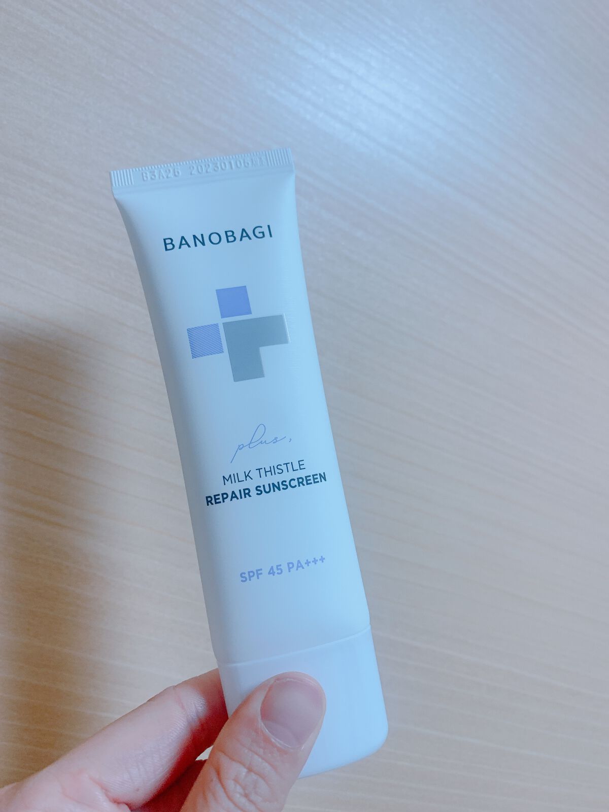 ミルクシスルリペアシカサンスクリーンプラス/BANOBAGI/日焼け止めミルクを使ったクチコミ（1枚目）