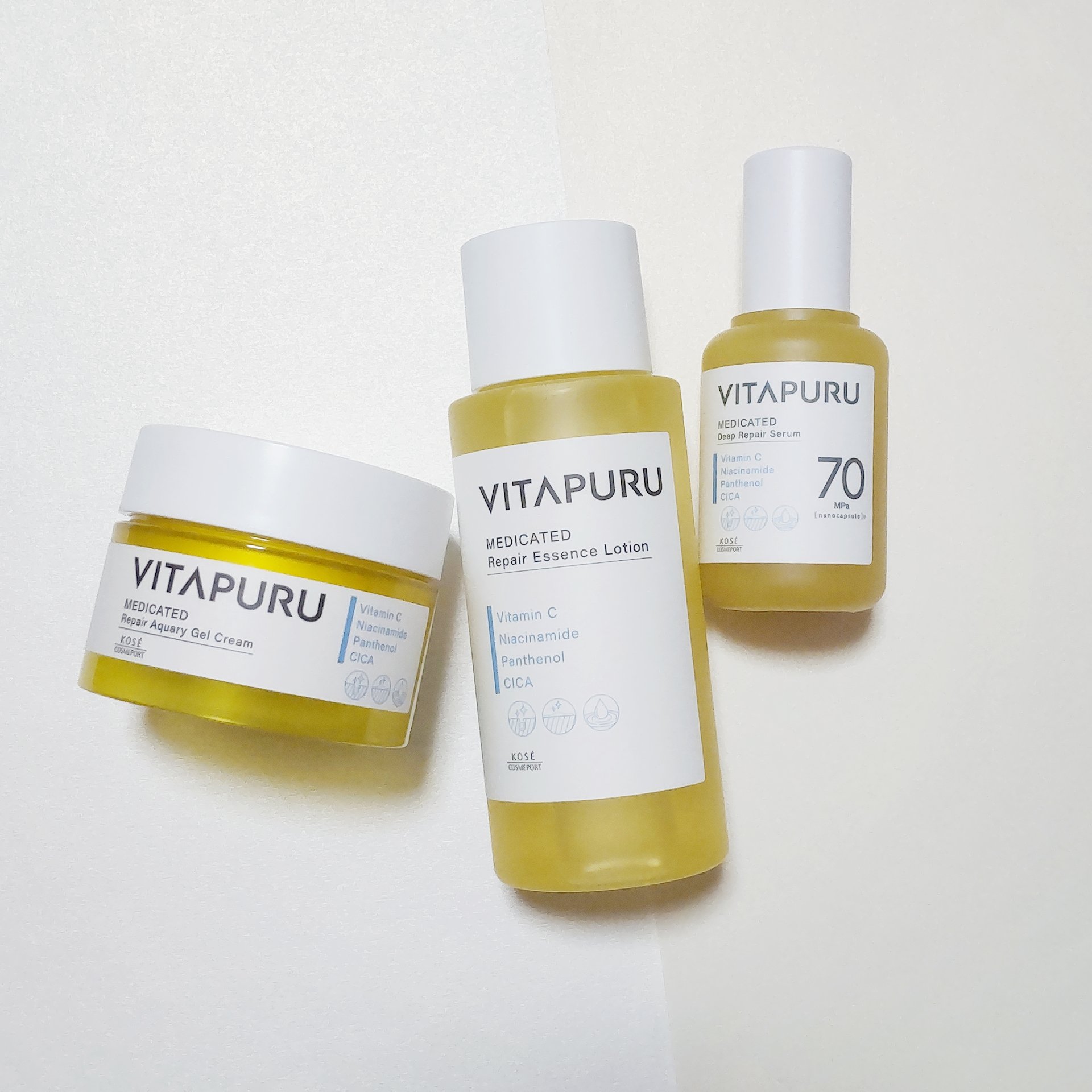 ビタプル リペアアクアリージェルクリーム/VITAPURU/フェイスクリームを使ったクチコミ（1枚目）