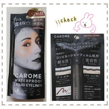 ウォータープルーフ リキッドアイライナー/CAROME./リキッドアイライナーを使ったクチコミ（2枚目）