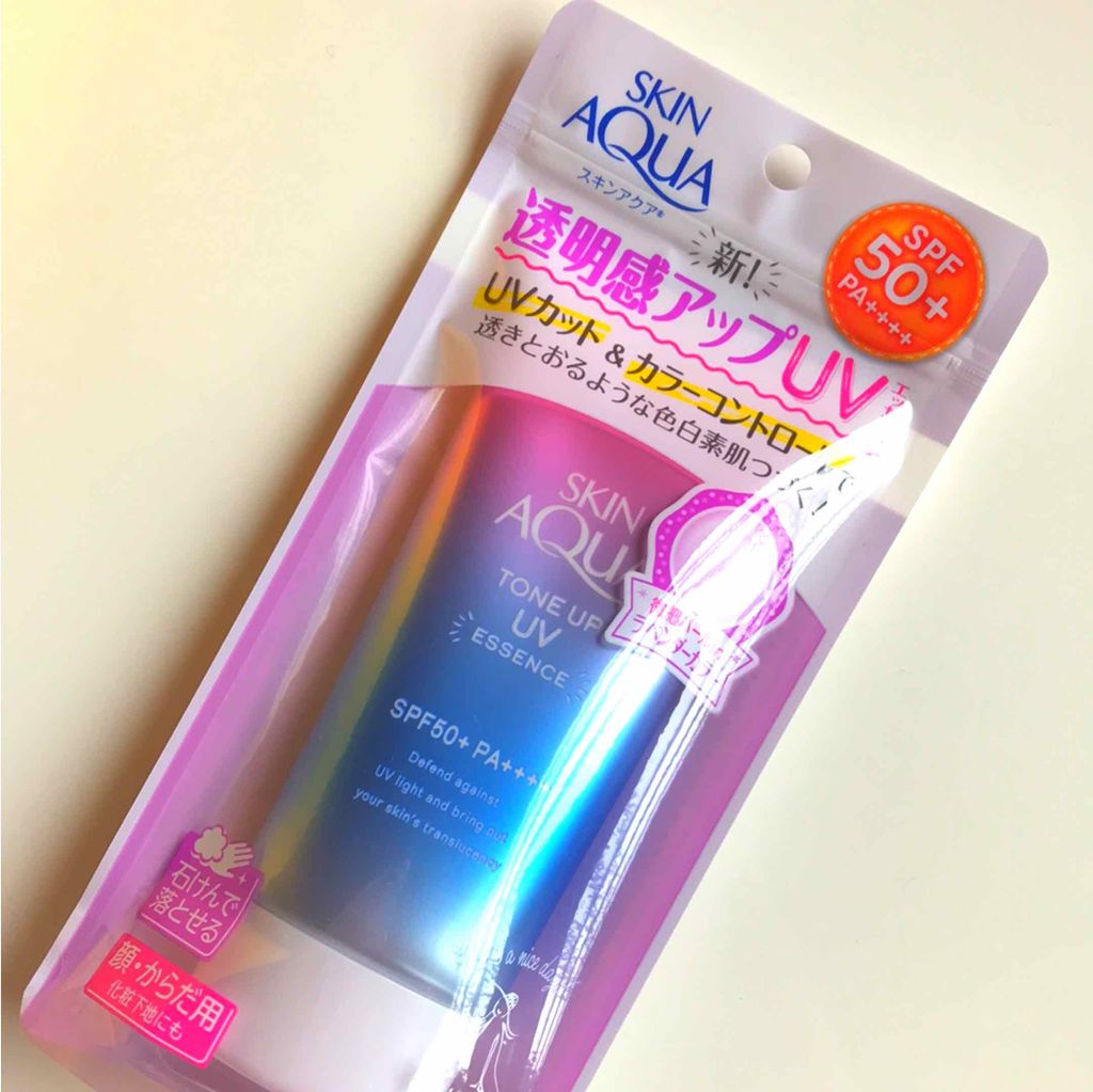 スキンアクア トーンアップUVエッセンス/スキンアクア/日焼け止めクリームを使ったクチコミ（1枚目）