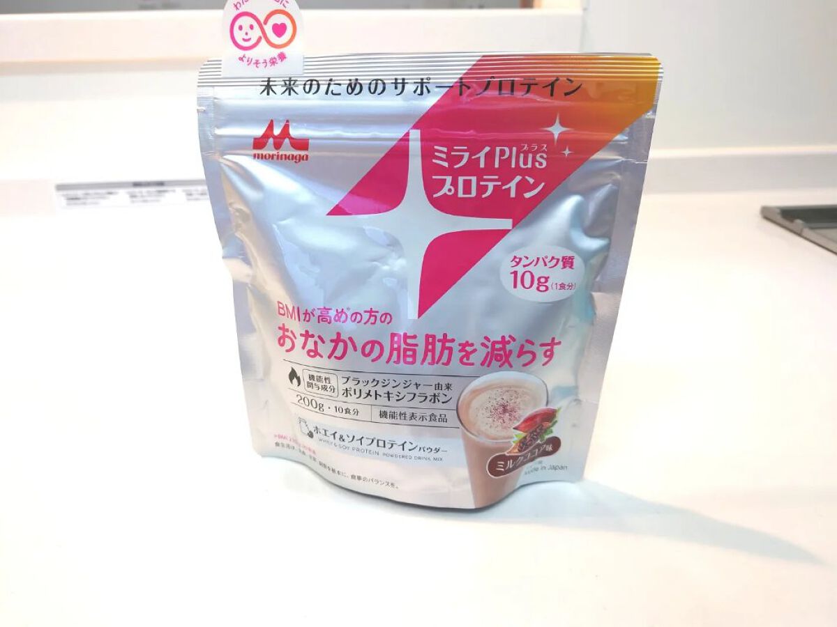 ミライplusプロテイン ミルクココア味/森永乳業/その他プロテインを使ったクチコミ（3枚目）
