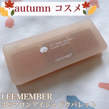 3色マロンアイシャドウパレット/LEEMEMBER/アイシャドウパレットを使ったクチコミ（1枚目）