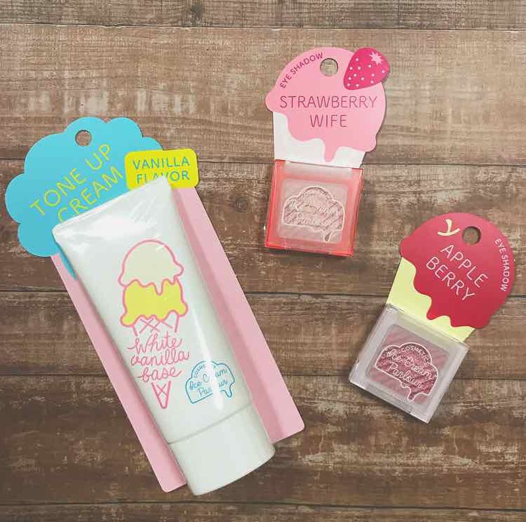 トーンアップベース バニラホワイトクリーム/アイスクリームパーラー コスメティクス/化粧下地を使ったクチコミ（1枚目）