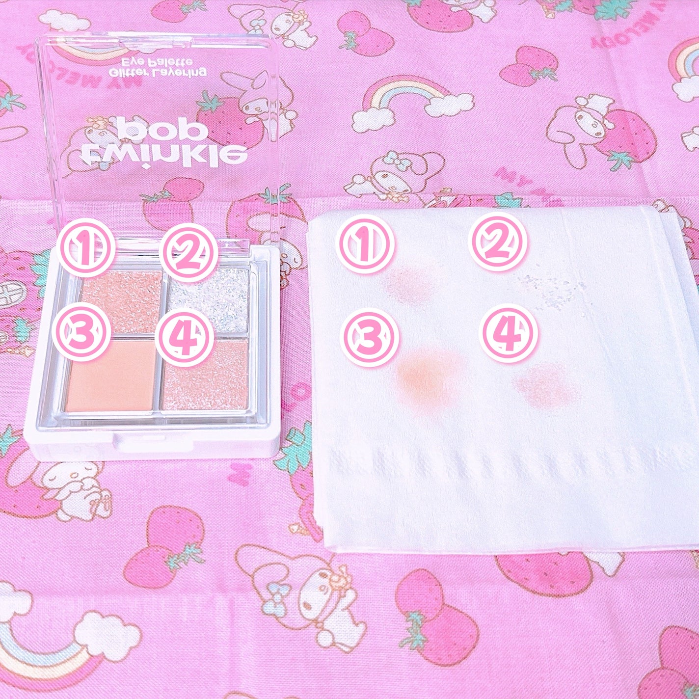 グリッターレイヤリングアイシャドウパレット/TWINKLE POP/アイシャドウパレットを使ったクチコミ(3枚目)