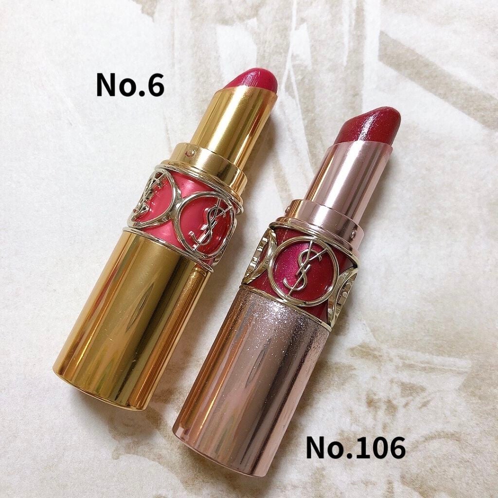 ルージュ ヴォリュプテ シャイン/YVES SAINT LAURENT BEAUTE/口紅を使ったクチコミ(2枚目)