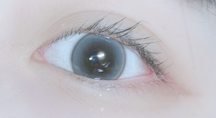 ShineTouch 1day ミルキーグレー/OLENS/ワンデー（１DAY）カラコンを使ったクチコミ（2枚目）