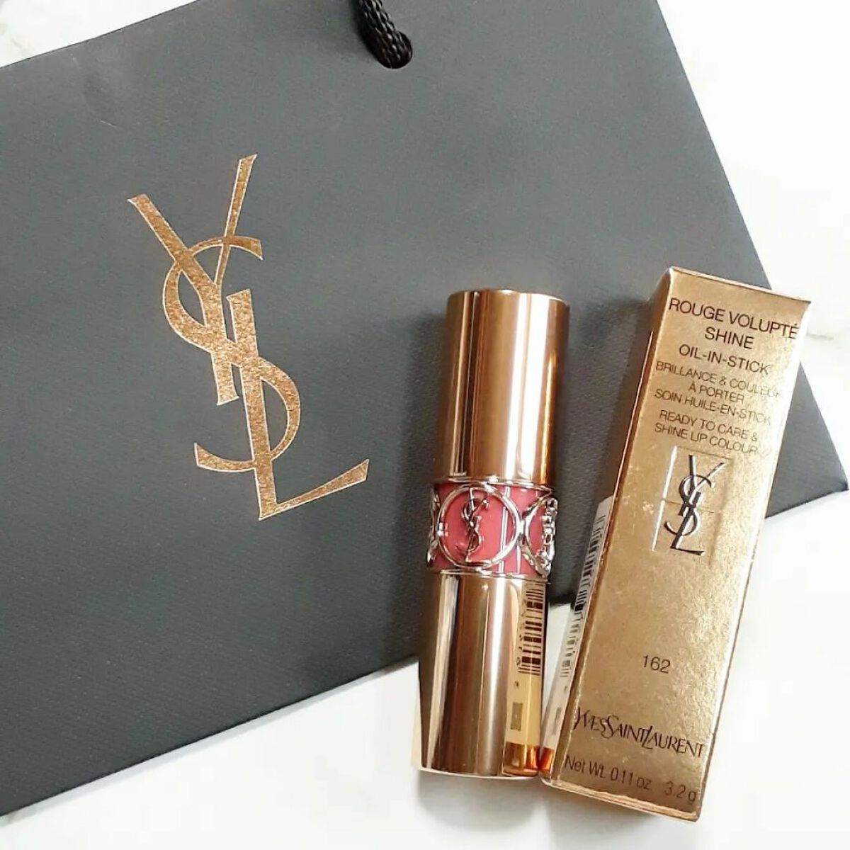 ルージュ ヴォリュプテ シャイン/YVES SAINT LAURENT BEAUTE/口紅を使ったクチコミ(1枚目)