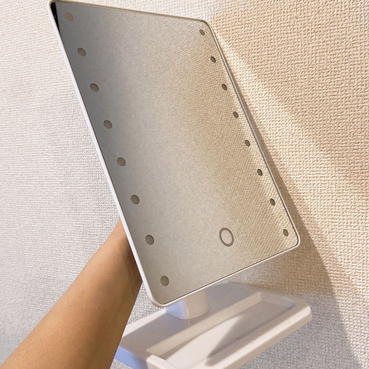 LEDライトミラー (AS-0678)/ニトリ/その他化粧小物を使ったクチコミ（2枚目）