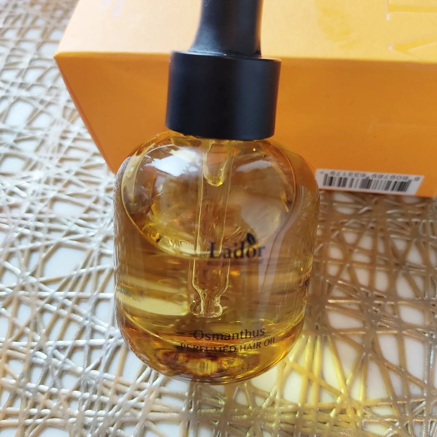 パフュームヘアオイル オスマンサス/La'dor/ヘアオイルを使ったクチコミ(2枚目)