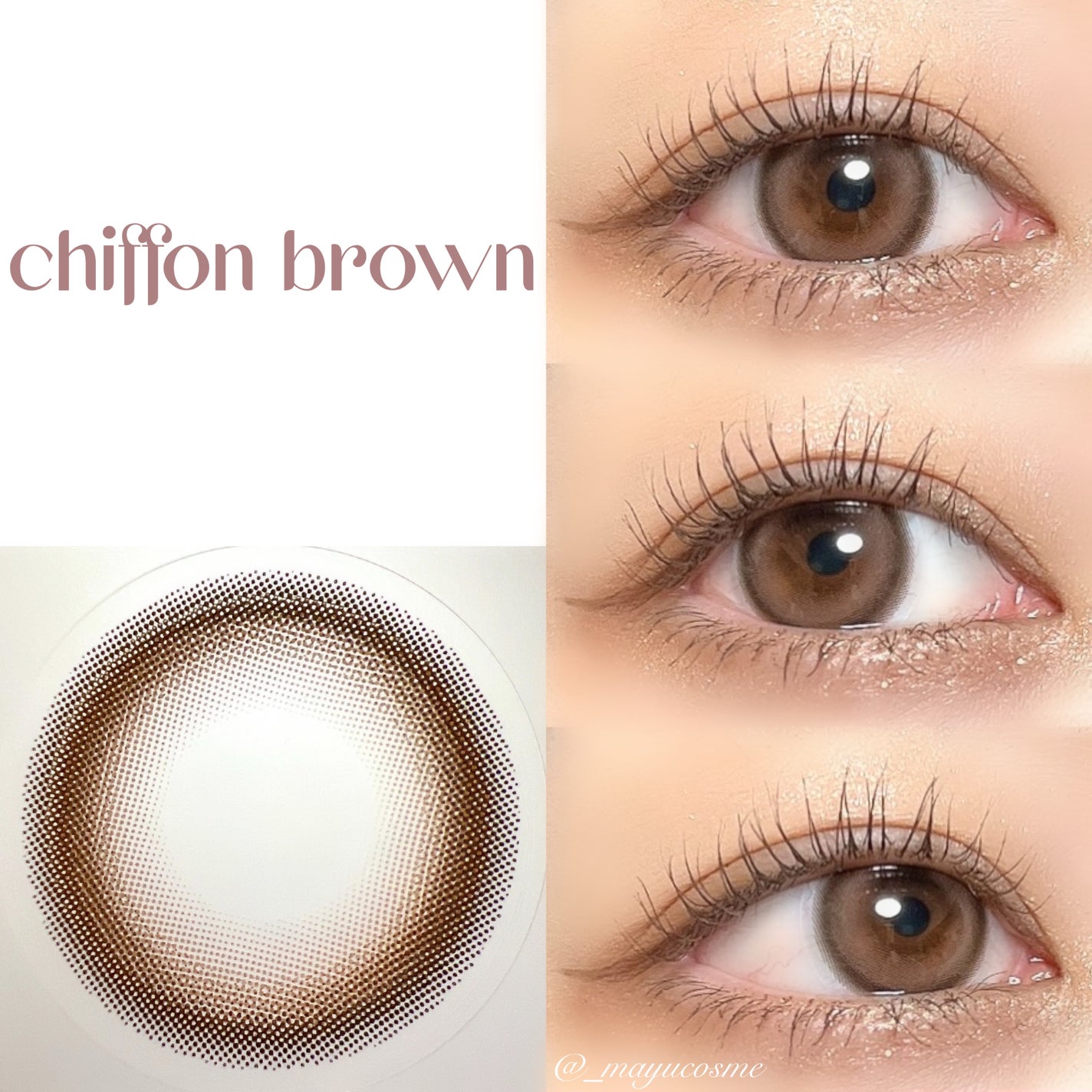 chiffon/meilly/ワンデー(1DAY)カラコンを使ったクチコミ(2枚目)