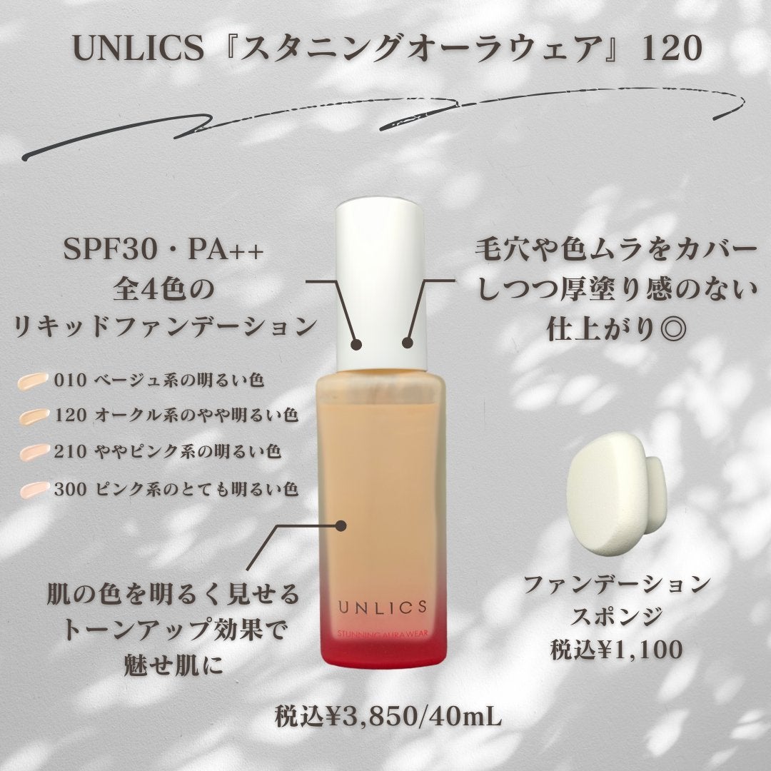 スタニングオーラウェア/UNLICS/リキッドファンデーションを使ったクチコミ(2枚目)