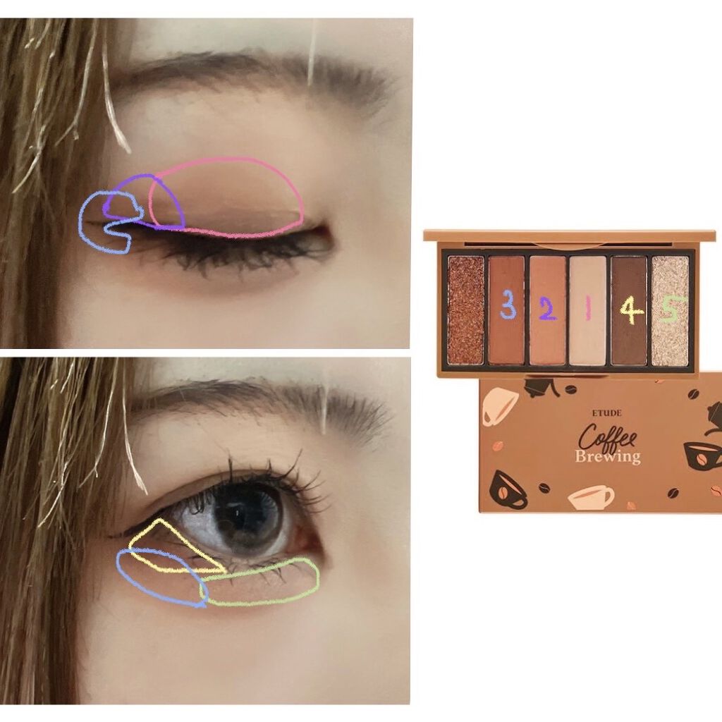 プレイカラーアイズミニ コーヒーブリュー/ETUDE/アイシャドウパレットを使ったクチコミ（2枚目）