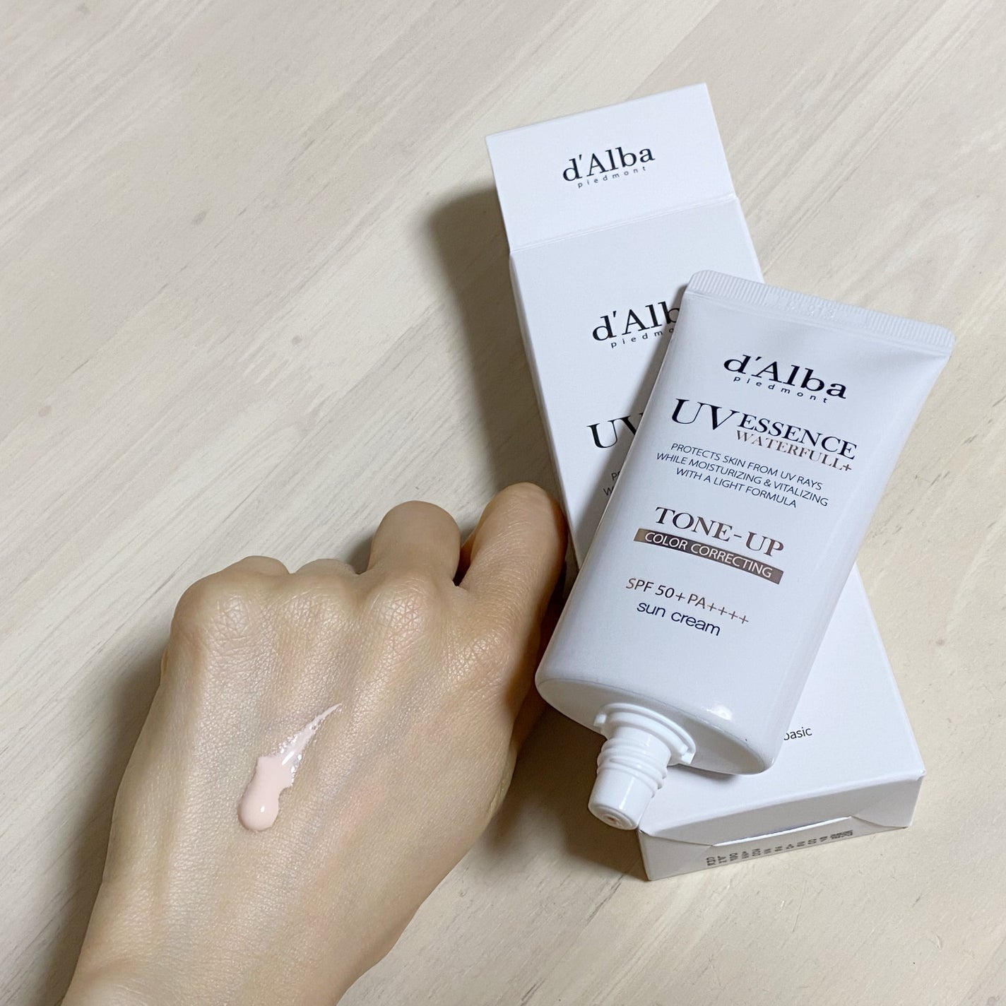 ウォータフルトーンアップサンクリーム/ダルバ/日焼け止めクリームを使ったクチコミ(2枚目)