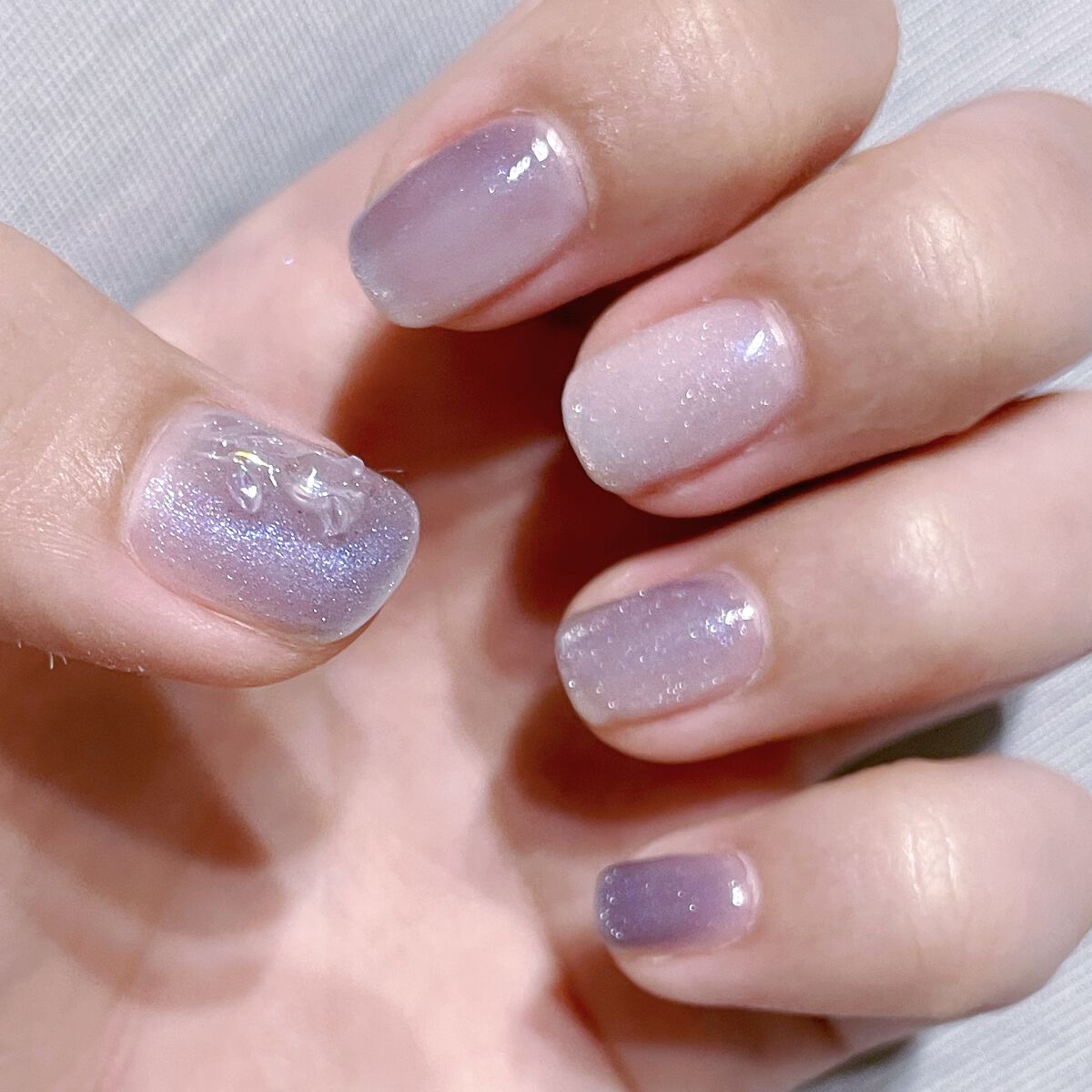 パル カラージェル アッシュパープル/キャンドゥ/ジェルネイルを使ったクチコミ（2枚目）